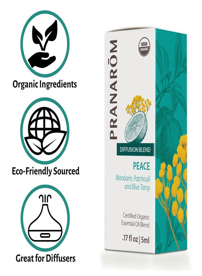 Pranarom - Peace Essential Oil Blend (5ml) - Lavender, Rosemary, Clary Sage, Pine, Cedarwood, Cardamom - 100% Pure Essential Oil for Calming & Soothing Clarity | USDA and ECOCERT Certified Organic - Image 3